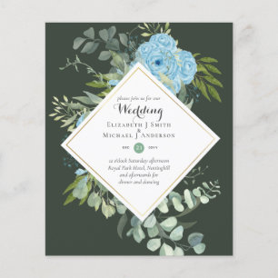 Nature Lovers Wedding Foral Greenery Rustic Boho Flyer