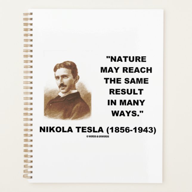 Nature May Reach Same Result In Many Ways Quote Planner (Front)