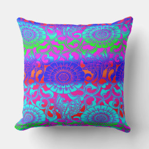 Nature Meets Art Throw Pillow