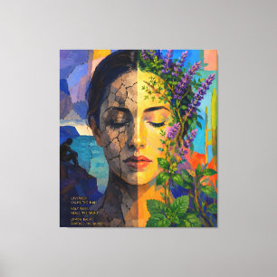 Nature Mends What Breaks – A Portrait of Renewal Canvas Print