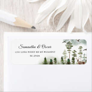 Nature moderne Forêt verte   Aquarelles