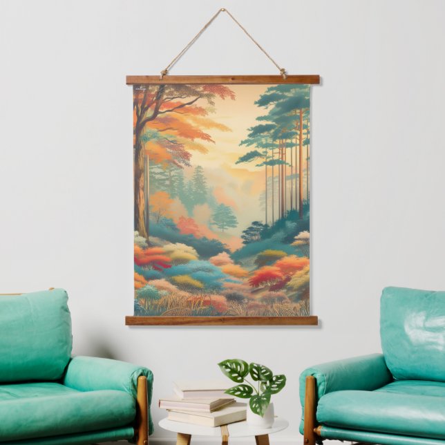 nature moderne paysage suspendu mur art Tapisserie (Salon)