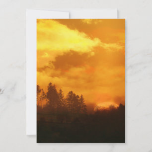 NATURE MORNING SUNRISE  INVITATION