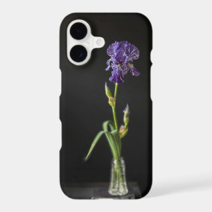Nature morte florale Iris Fleur avec livre