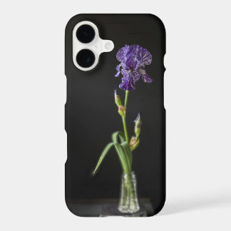 Nature morte florale Iris Fleur avec livre