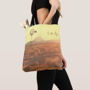 Nature Mountain South Africa ZA Wind Pump Tote Bag