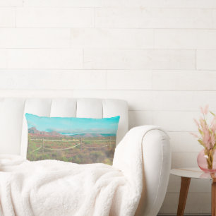 Nature Mountains South Africa ZA Fields Lumbar Pillow
