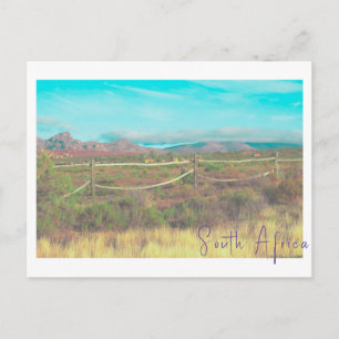 Nature Mountains South Africa ZA Fields Postcard