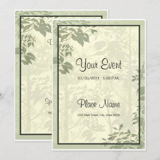 Nature Natural Beauty Foliage Invitation