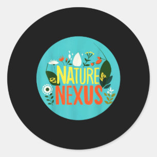 Nature Nexus - Harmonic Nature For Environmental P Classic Round Sticker