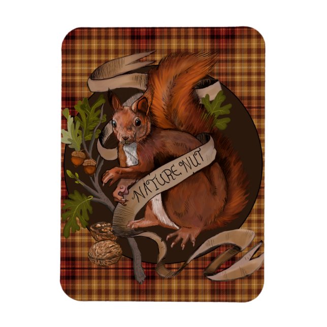 Nature Nut Squirrel Magnet (Vertical)