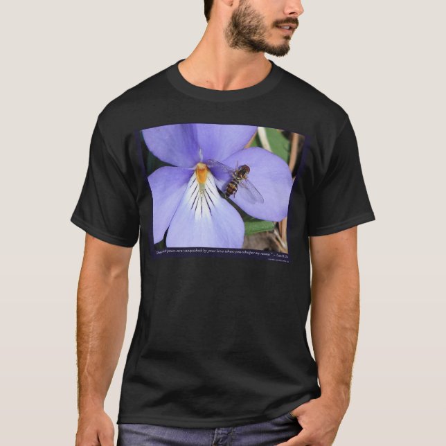 Nature Of  Love Birds-Foot Violet T-Shirt (Front)