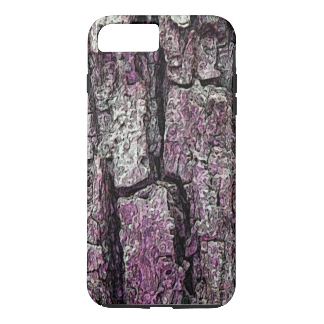 Nature Old Pine Bark Photo Purple Case-Mate iPhone Case (Back)