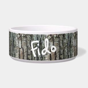 Nature Old Pine Tree Bark Custom Pet Name