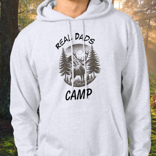 Nature Outdoor Grey Real Dads PERSONALIZE Hoodie