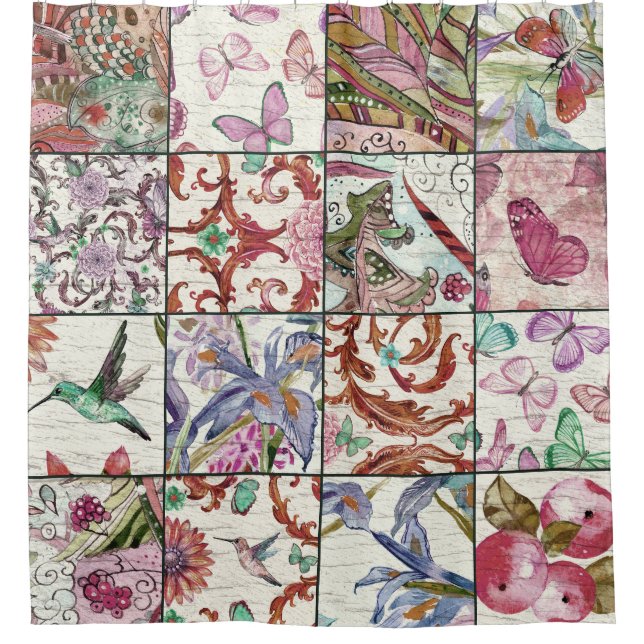 Nature Patchwork: Chic Seamless Background (Front)