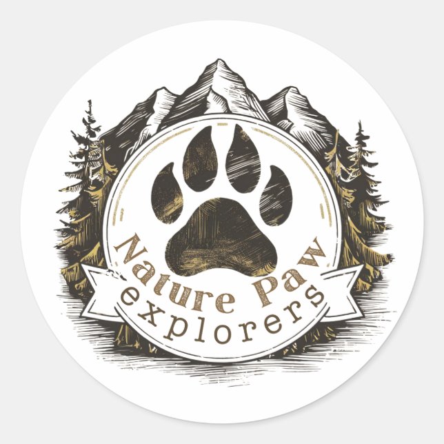 Nature Paw Explorers Sticker (Front)