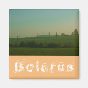 Nature Paysage Champ Pré Biélorussie Magnet