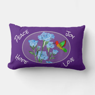 Nature Peace, Joy, Hope, Love Lumbar Pillow