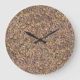 Nature Pebble Rocks Photo Large Clock
