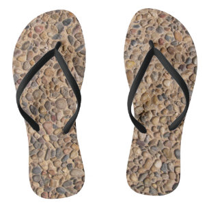 Nature Pebble Stones Photo Flip Flops