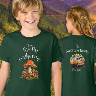 Nature Personalize Boy Girl Retro Family Reunion T-Shirt