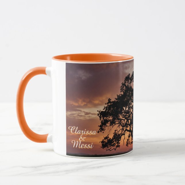 Nature Personalized Wedding Date Anniversary  Mug (Left)