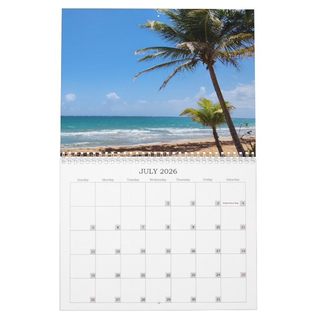Nature Photo Calendar (Jul 2026)