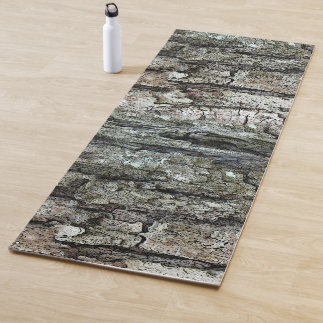 Nature Photo of Old Pine Bark Yoga Mat (In Situ)