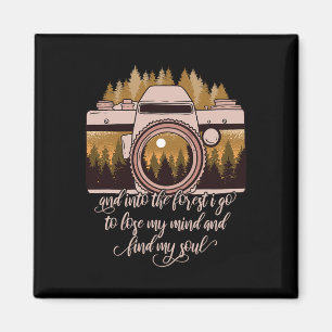 Nature Photograph Photography - And Into The Fores Magnet