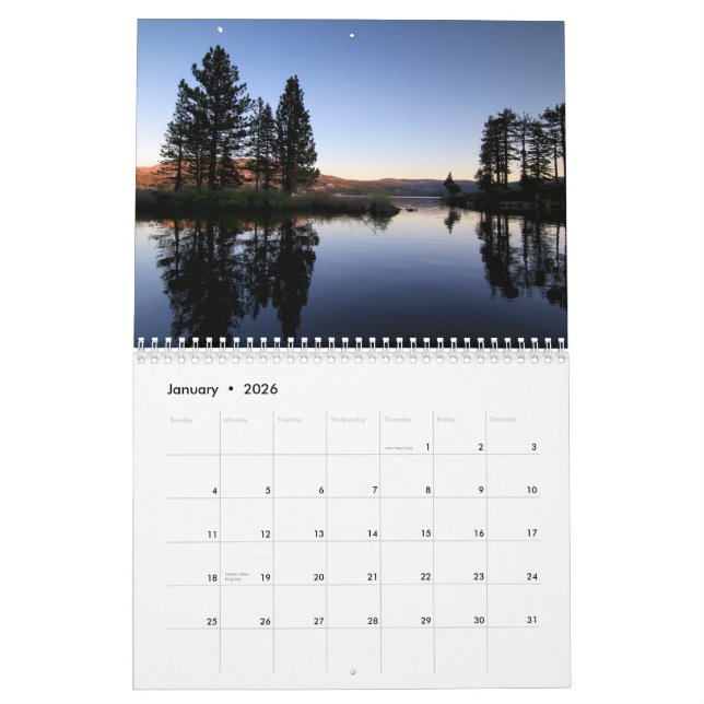 Nature Photography Calendar (Jan 2026)
