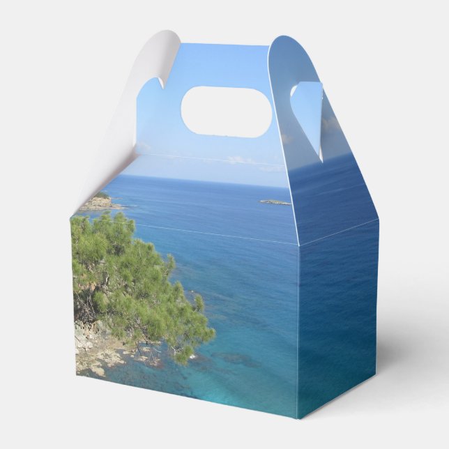 Nature Photography Mediterranean Mountain & Sea Favor Box (Front Side)