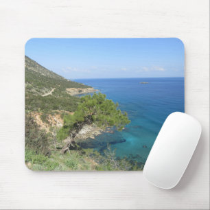Nature Photography Mediterranean Mountain & Sea Mouse Pad