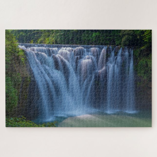 Nature Photography Taiwan Shifen Waterfall Jigsaw Puzzle (Horizontal)