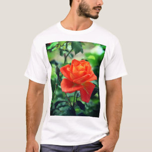 Nature Pink Rose Flower  T-Shirt