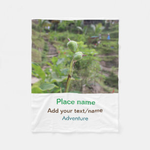 Nature plants photography beach water travel name fleece blanket