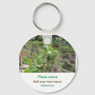 Nature plants photography beach water travel name keychain