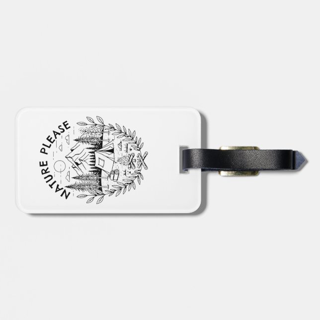 Nature Please Luggage Tag (Back Horizontal)