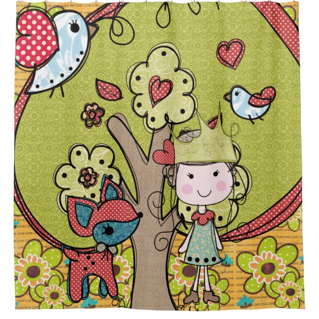 Nature Princess in Forest With Deer and Birds (Front)