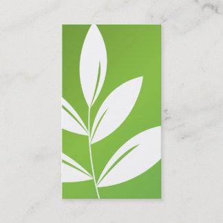 Nature Print - Green Leaves Business Card