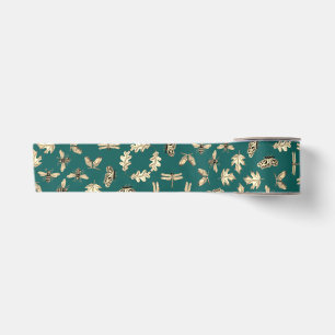  Nature print Satin Ribbon