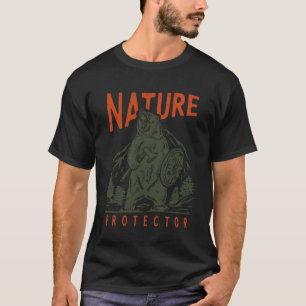 Nature Protector Bear Environment Grizzly Warrior T-Shirt