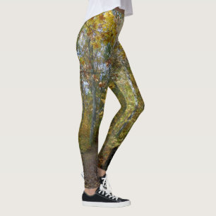 Nature pure forest green tree leggings