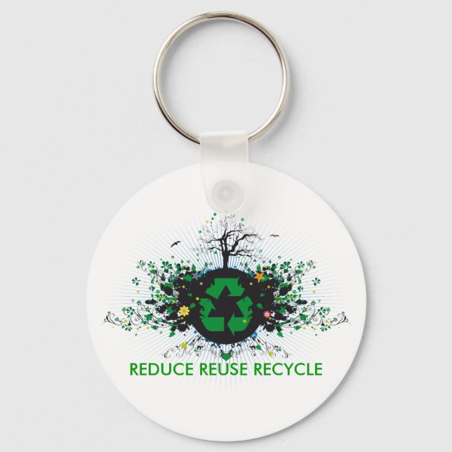 Nature Recycles Keychain (Front)