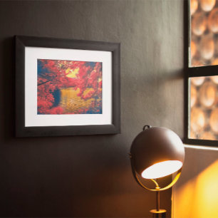 Nature Red Tree Poster