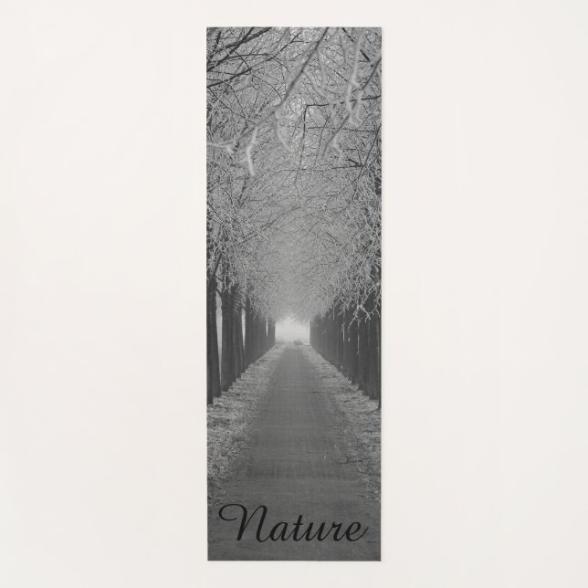 Nature, road yoga mat (Front)