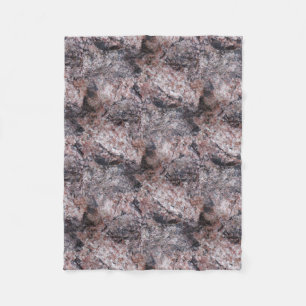 Nature Rock Texture Pinkish Fleece Blanket