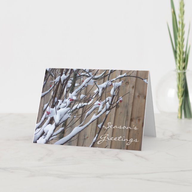 Nature Russe Carte de vacances Pays Neige (Devant)