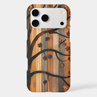 Nature’s Art: Wooden Plank Tree Mosaic Phone Case