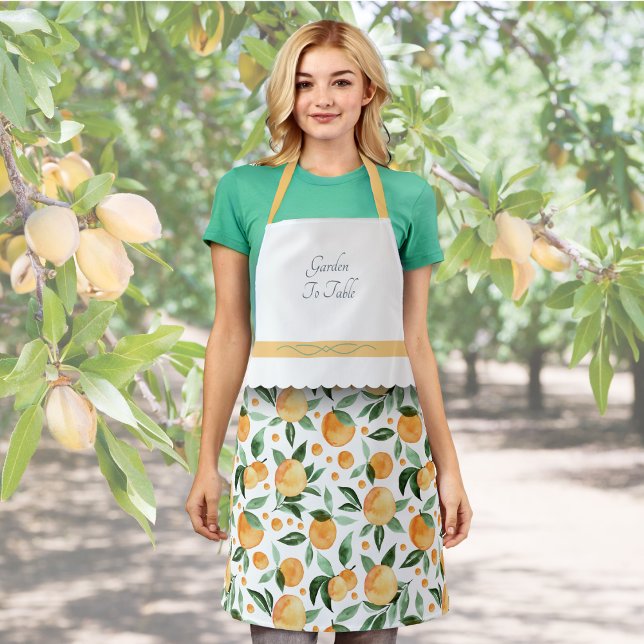 Nature’s Beauty Garden to Table Citrus Apron (Nature’s Beauty Garden to Table Citrus Apron)